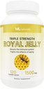 ML Naturals Royal Jelly 1500 mg 120 Grønnsaker kapsler, tilsvarende 6% (27 mg) 10-HDA. Free, NSF-sertifisert og cGMP-Compliant
