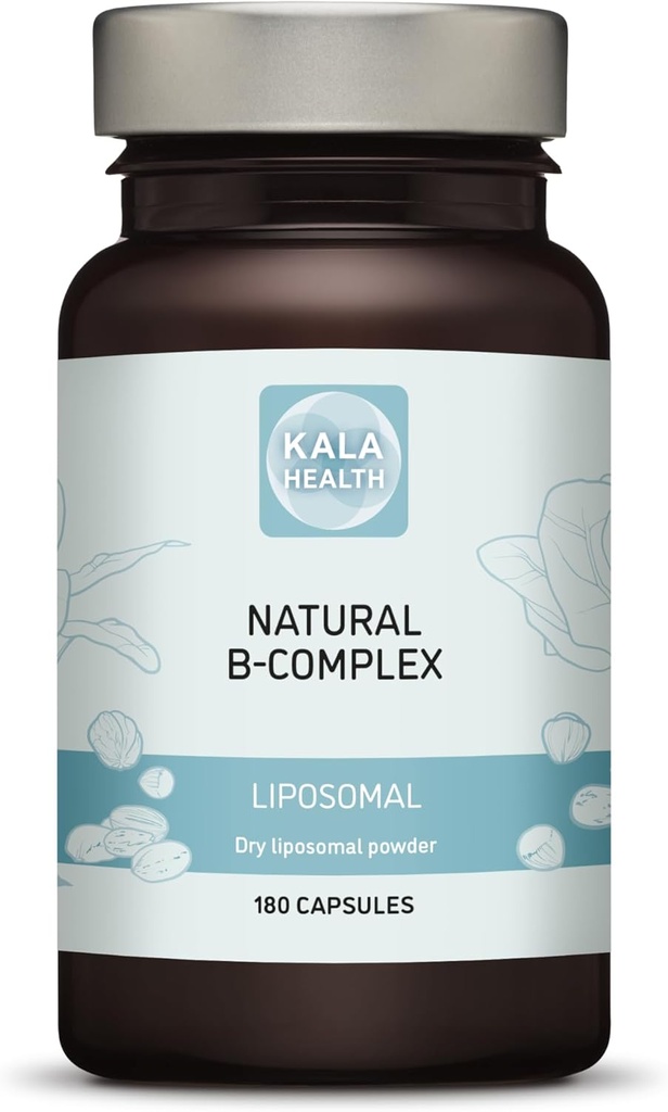 Naturlig Liposomal B komplekse kapsler med alle 6 viktige B-vitaminer (180)
