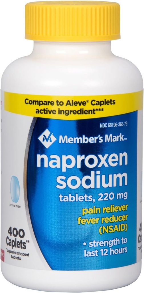 Members Mark 220 mg Naproxen Natrium (400 ct.) av medlemmer Mark