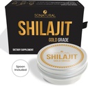 Sonaturlig Shilajit ren Himalayan Organic - 30g gullklasse 100% ren Shilajit Resin med Fulvic Acid & 85+ Trace Minerals Complex for energi og immunstøtte, (2 måneders forsyning)