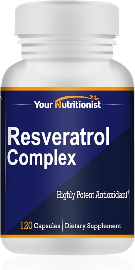 Resveratrol Complex Potent Antioksidanter, 120 kapsler, 60 dager