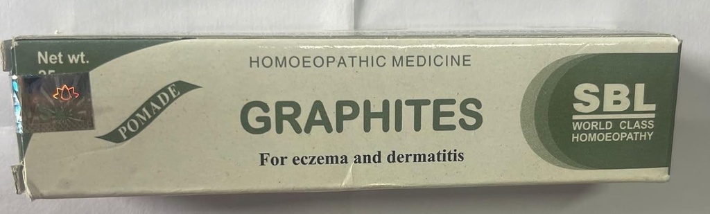 SBL Homeopatiske grafitter Ointment (25g), nyttig i eksem (våt og tørr), dermatitt,