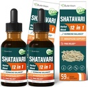 Shatavari Extract Hormone Harmony Drops for kvinner østrogen balanse, rød Clover, Dong Quai & Black Cohosh Supplement for Menopause Relief, PMS støtte w / wild Yam, Vitex Berry. 4 oz