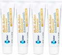 Globe (4 pakke) Førstehjelp Antibiotisk Scar Minimizing Smerte-Relief, Anti-Itch Ointment med Neomycin, Bacitracin Zinc, Pramoxin HCl & Polymyksin B, for mindre kutt, Scrapes & Burns