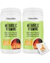 NaturalSlim Metabolic Vitaminer - Kombinasjon av høy potens Multivitaminer, Mineraler, B-kompleks, Msm, & Digestive Formula Kosttilskudd for menn og kvinner - Energi og metabolisme Support - 2 Pack