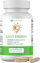 Bens naturlige helse daglig energi B-vitamin kompleks med TMG og sink for naturlig energi, stress, fokus og immunstøtte, 30 kapsler