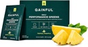 Gainful Daily Performance Grønn pulver, Kokos Pineapple, Gut helse, energi, fokus og immun støtte med L teanin, organiske grønnsaker, klorella, ginger, grønn + adapter drikk blanding, 28 pakker