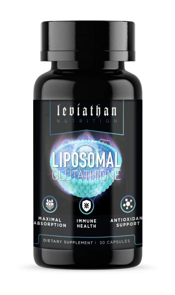 Leviathan Nutrition Liposomal Glutathione kapsler, 30 greve, Maximal absorpsjon, immunhelse, Antioksidant støtte