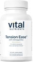 Vital næringsstoffer Tension Ease med Ashwagandha | Stress Relief Supplement for relief av anledningsstress og nervespenning | Gluten, Dairy, Soya Gratis | Ikke-GMO | 60 Kapsler