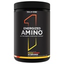 Regel 1 Energized Amino – Anytime Energy and Recovery Support med BCAA, Glutamine, Citrulline, Beta Alanine, og koffein fra grønn kaffe & te blad ekstrakter (30 serveringer, Peach Mango)