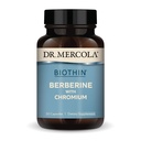 Dr. Mercola Biothin Berberine med kromium - Støtter sunn metabolsk funksjon - forbedret absorpsjon - ikke-GMO, Glutenfri og soya-fri - 30 kapsler (30 serveringer)