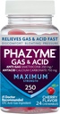 Phazyme Maksimal styrke gass & syre relief, fungerer raskt, Cherry Flavor, 24 Chews (Packing May Vary)