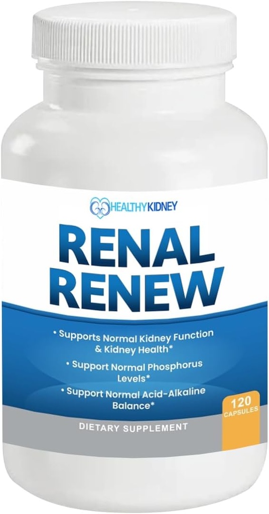 Renal Renew: Advanced Nurnal Cleanse Detox & Repair Nurnal Support Supplement. Gjennombrudd Smart Nyre Supplement Revenerer Nyre Helse 120 Caps