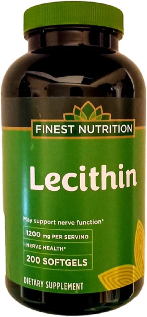Fineste Ernæring Lecithin 1200mg Softgels 200 ea ved fineste ernæring