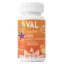 VAL Magnesium for barn | høyabsorpsjon Magnesium for ro, avslapping og fokus | Mg Glycinat, Citrat & Taurat | med vitamin B6, D & C | sukker-fri, ikke-GMO | 60 Chewable tabletter