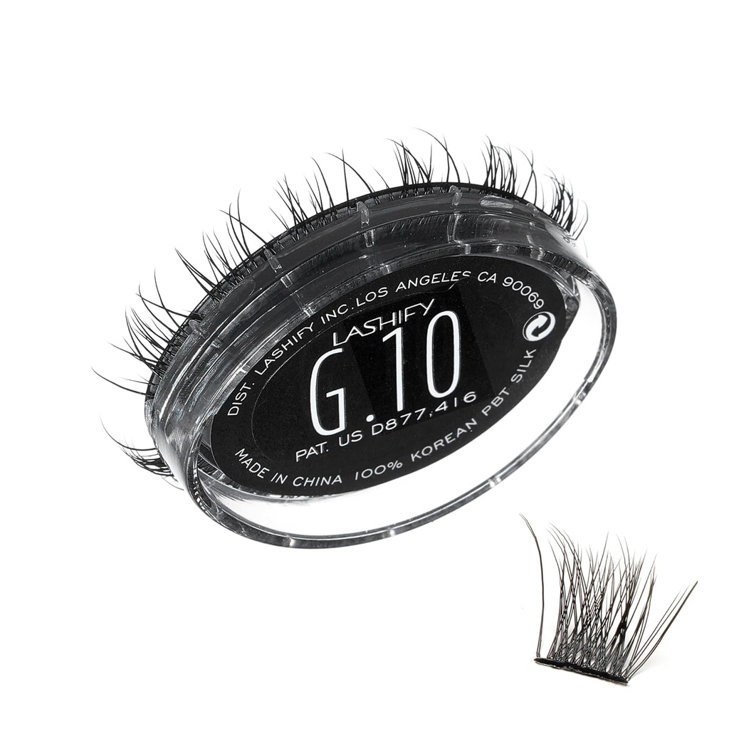Lashify Gemini 10mm Gossamer Lashes i svart, lett DIY Falske Lashes for en Voluminous, Wispy og lekefull utseende