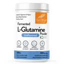 Sandhu L-Glutamin pulver | 100 serveringer, 500 Gram, 17.6 Oz., Stor størrelse, 3 måneders Supply i USA | Ikke-GMO, Aminosyre Supplement for muskelstøtte og Gut helse