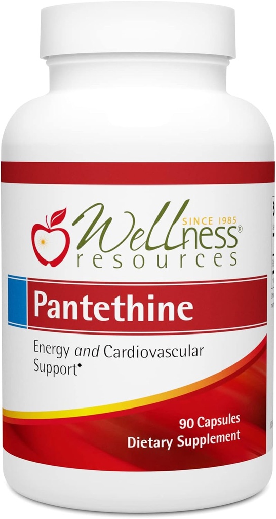 Velvære ressurser Pantethine - Aktiv vitamin B5. Vegan (300mg, 90 kapsler)