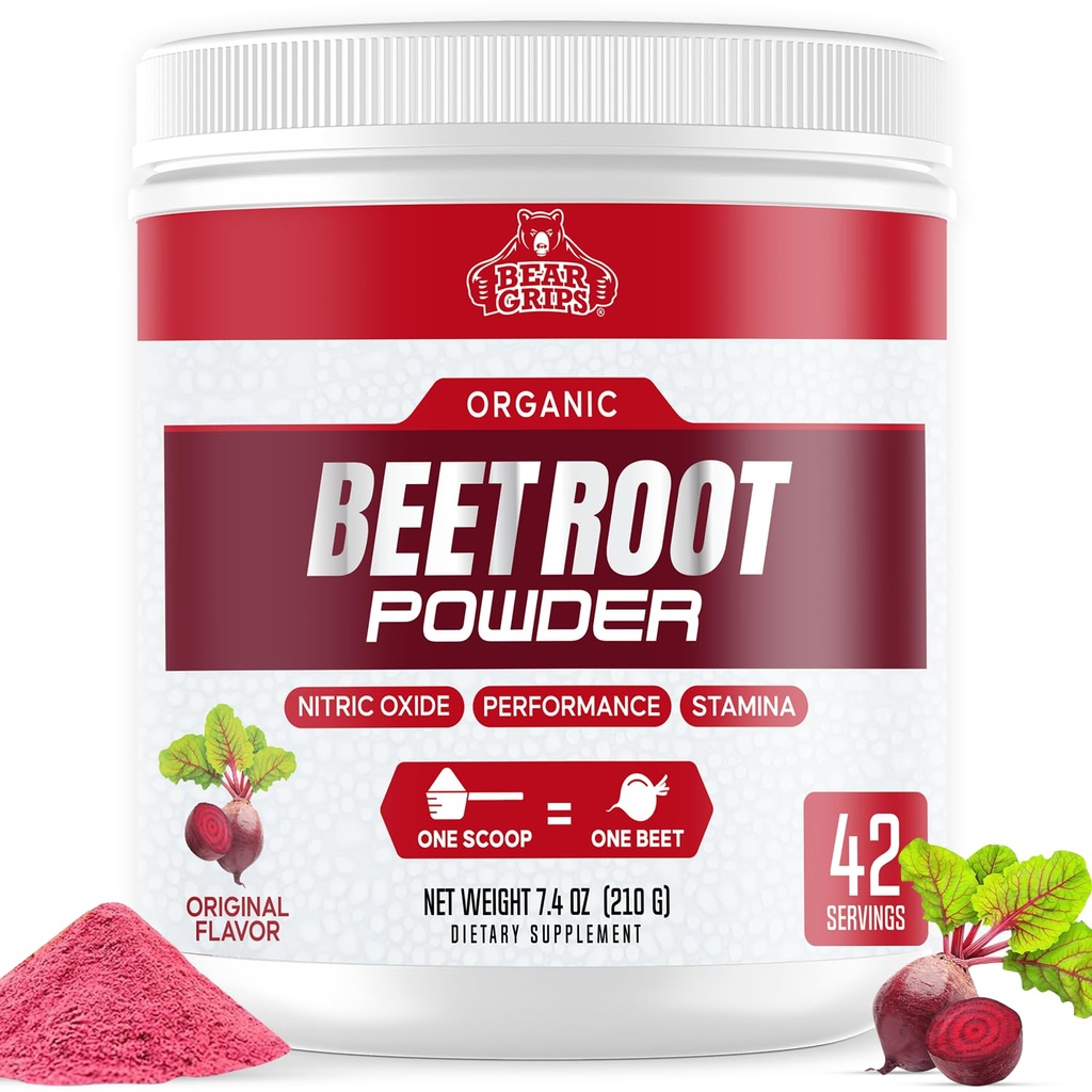 Organic Beet Root Powder - Nitric Oxid Supplement Super Food Bees Kosttilskudd, Beet Powder Organic High Blood Pressures Kosttilskudd, Beets for høy blodtrykksstøtte og hjerte helse støtte