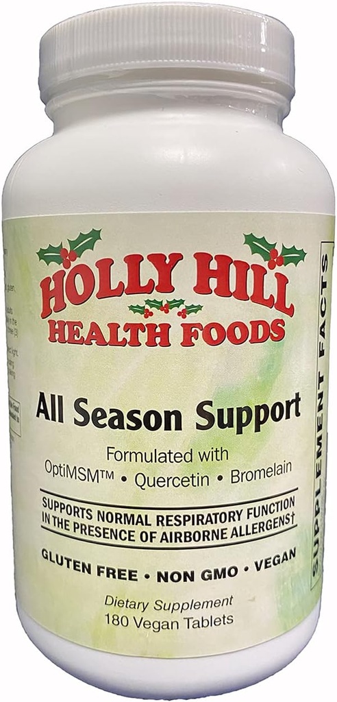 Holly Hill helse mat Alle sesong støtte (tidligere aller-7), 180 Vegan tabletter