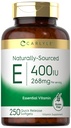 Carlyle Vitamin E 400 IE Softgels | 250 greve | Naturlig laget | Ikke-GMO og Glutenfri