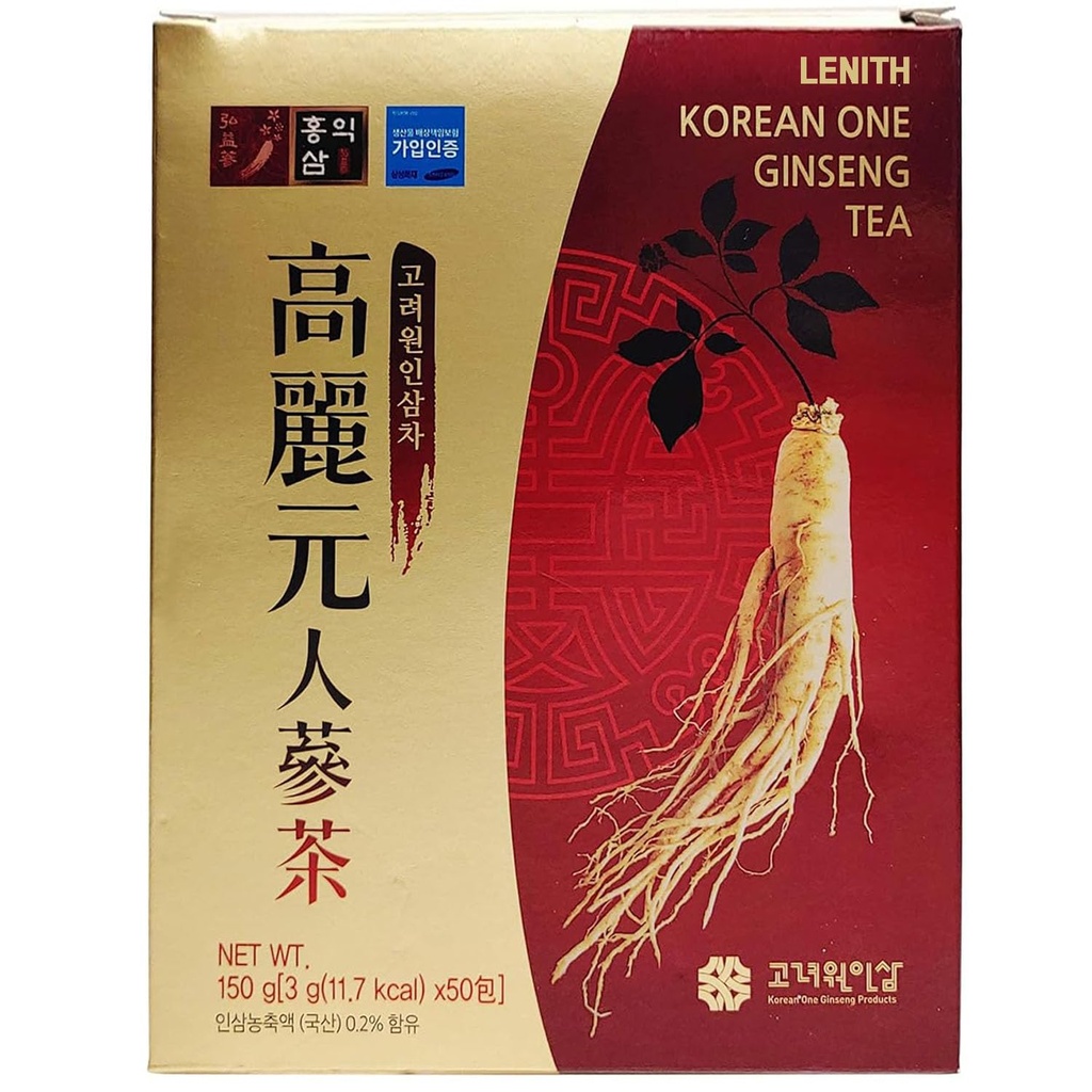 LENITH Korean Panax Ginseng Roots Extract Granules Te 50T 150g (3g X 50 poser)