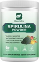 Spirulina Powder, Super Greens Powder Smoothies & Juices Blande med Spirulina, Probiotika Digestive Enzymes, Klorella, Veggies Frukter, Hvete Grass for immunitet, Digestionsstøtte - Vegan