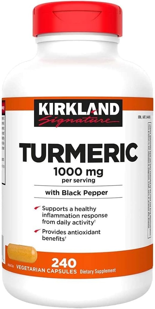 Bare dyrket gurkemeie 1000 mg, 240 kapsler (1 pakke)