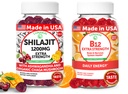 Lunakai USA Made Shilajit & B12 Ekstra styrke Gummies Bundle - Energi, fokus og daglig velvære - Vegan & Delicious