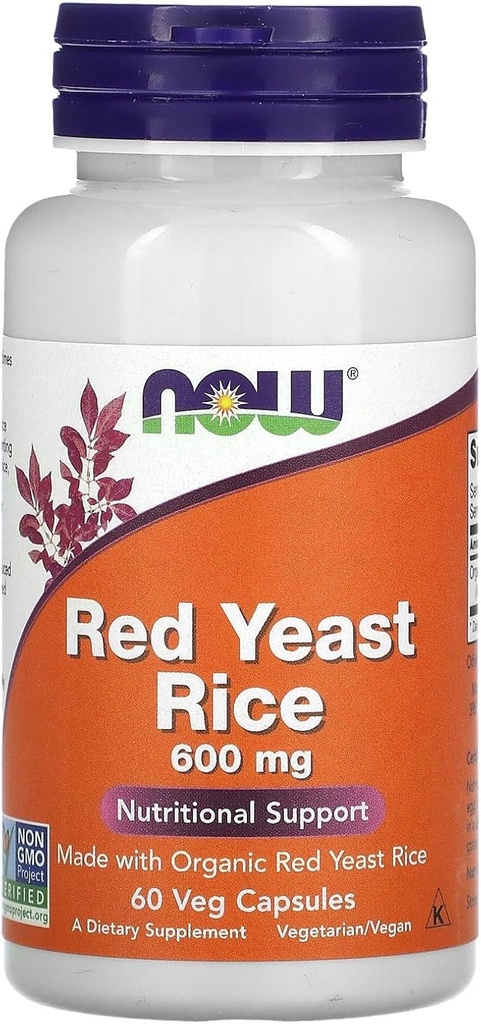 NU Matvarer Rødt Yeast Rice, 600 mg, 60 Veg Kapsler