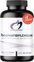 Designer for Helse Fosfatidylkolin Softgels - Fosfatidylkolin Supplement fra Soy Lecithin til støtte Liver + Brain Health (180 Softgels)