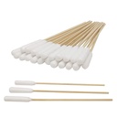 6 tommers lange bomullswabs av middels og store kjæledyr ører rengjøring eller makeup 100 stk