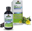 Naturens svar Mullein-X Multi System Cough Syrup 4 Ounce | Soothes Coughs & Clears Mucus | Respiratorisk støtte | Ikke GMO Glutenfri