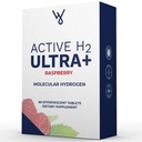 Aktiv H2 Ultra + Hydrogen vann tablet, naturlig bringebær. Støtter total velvære med fordeler med molekylær hydrogen 60 serveringer