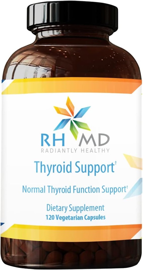 RHMD Thyroid støtte - Normal Thyroid funksjon støtte - Supplement (120 vegetariske kapsler)