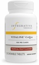 Integrative Therapeutics Vitaline CoQ10 100 mg - Brain Health Support Supplement for voksne* - Støtter hjertehelse * - Smakfri - Tropisk fruktflavorert, 30 Chewable tabletter (30 Serveringer)