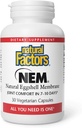 Naturlige faktorer, NEM Naturlige Eggshell Membrane, fremmer felles komfort og fleksibilitet, 30 kapsler