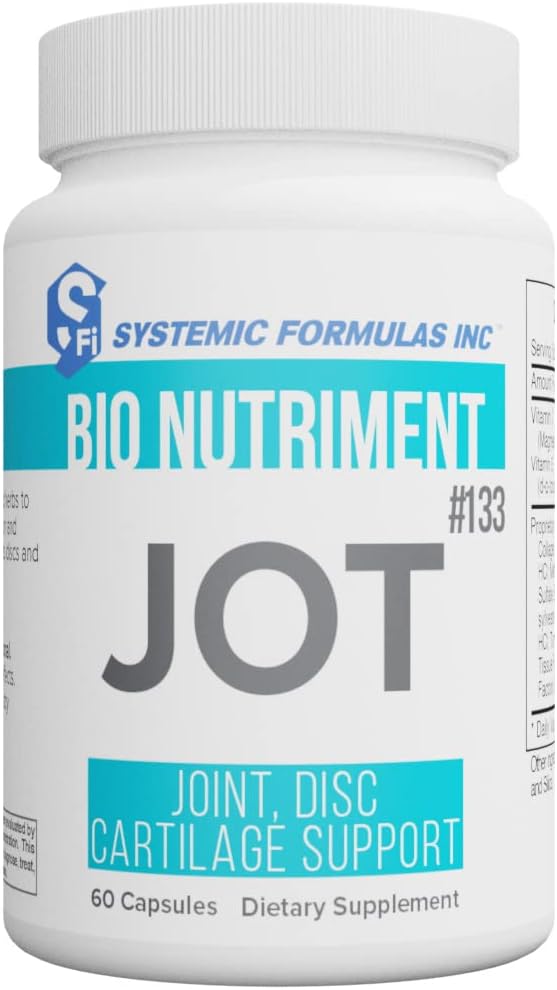 Systemiske formeler JOT - Joint/Disc/Cartilage 60 kapsler Bionæring #133. Støtter Cartilage Integritet, felles helse, smøremiddel og komfort og sunn formasjon av leddene, plater og Cartilage.