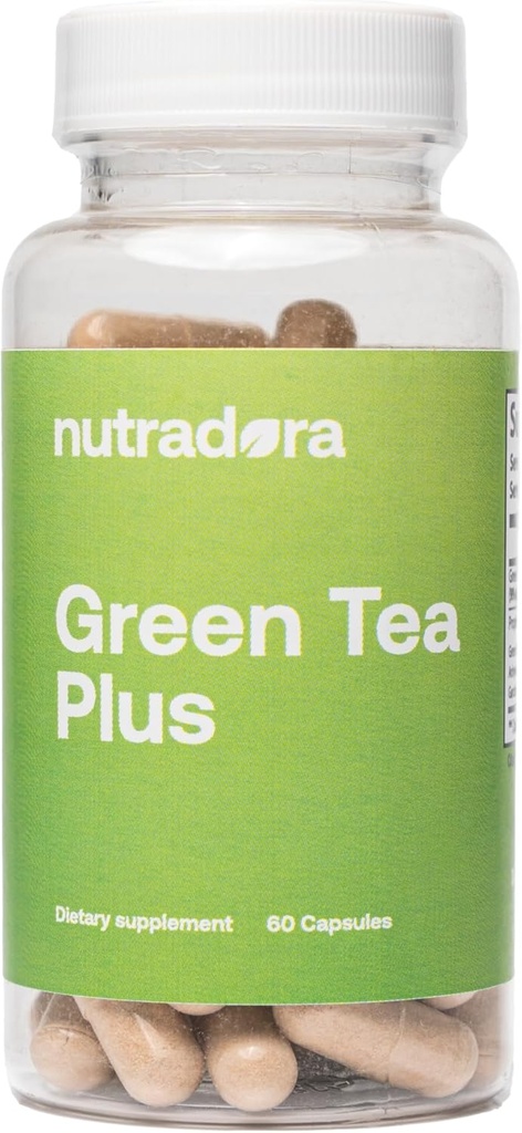 Grønn te ekstrahere kapsler med EGCG og grønn kaffebønne ekstrakt - organisk herbal supplement med digestion støtte for kvinner og menn, vegansk, 60 piller