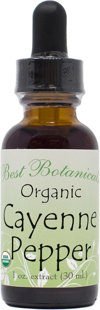 Beste Botanicals Organic Cayenne Pepper Extract 1 oz. 160 000 MHU