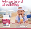 Melkeaid Junior Flavor Pack | Hjelper Forhindrer Gas, Bloating, Diarrea hos barn | Hurtigvirkende Dairy Digestive Supplement for barn | 180 Tabletter