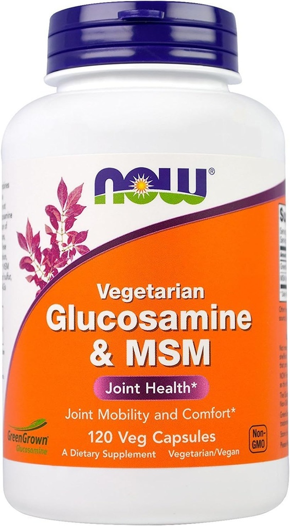 Nå Matvarer, Glukosamin Hydrochloridevegetarian 500mg, 120 Veggie kapsler