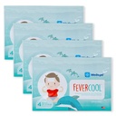 FeberCool Patches - Kjølelapper for feber, migraine og hodepine Relief | Laget i USA | Kjøletemperatur | Mess & Odor Gratis | Voksne og barn 2+ | 4 pakker (16 x Patches)