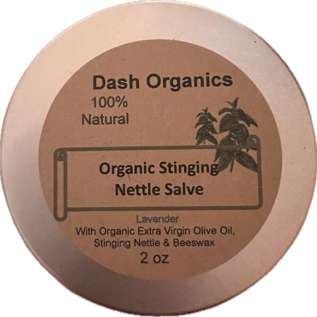 Økologisk Stinging Nettle Salve 2 oz Lavender Scented | Anti-inflammatorisk ledd smertelindring med beroligende Aromaterapi