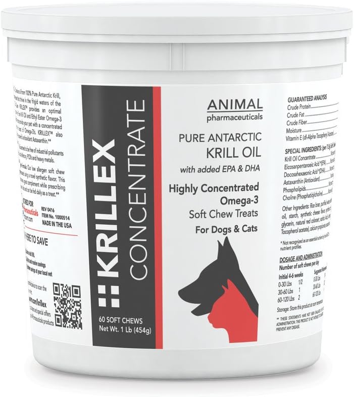 Animal Pharmaceuticals 60 Count Krillex Konsentrat Formula
