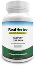 Ekte urter Slippery Elm Bark ekstrakt-Derived fra 7000mg Slippery Elm Bark med 10:1 Ekstrakt styrke- Soothes Soreness av Mucous Membraner, Antioksidant Hud Helse Support–50 Vegetariske kapsler