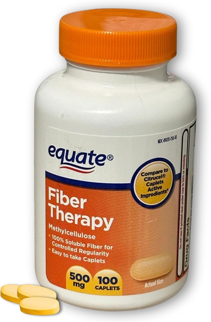 Fiberterapi Metylcellulose 500 mg,100ct (pakke med 1)