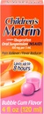 Barns Motrin oral suspensjon medisin, 100 mg ibuprofen, barn feber reduserer og smerter lever for mindre smerter og smerter på grunn av kulde & influensa, alkoholfri, bubble gum flavored, 4 fl oz