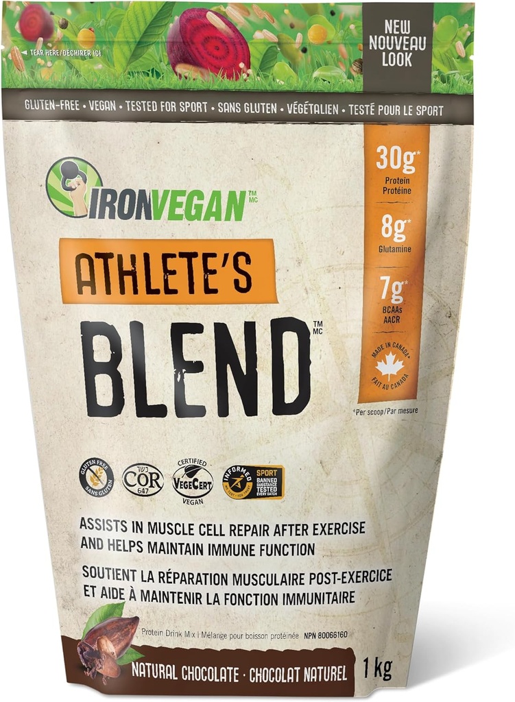 Sprouted Protein Athlets Blande Choc, 1000 GR