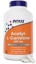 Nå Mat Nå Acetyl L Carnitine 500 mg, 360 Veg Kapsler - Ikke-GMO ACL 500 mg Caps
